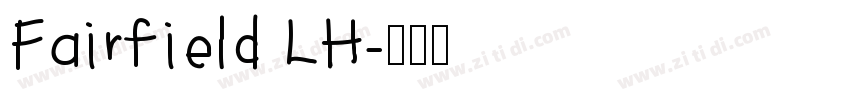 Fairfield LH字体转换